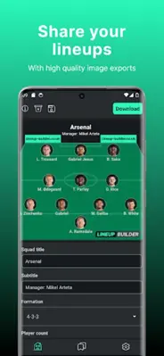 Lineup builder android App screenshot 4